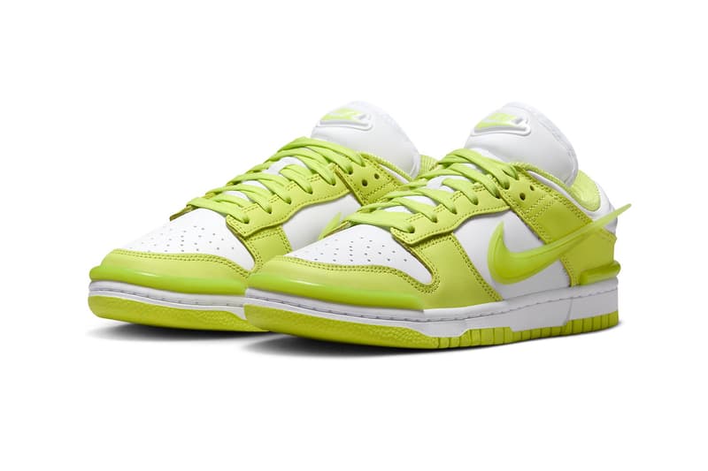 Official Images of the Nike Dunk Low Twist "Lemon Twist" DZ2794-700 holiday 2023 Light Lemon Twist/Light Lemon Twist-White release info sneakers swoosh shoes