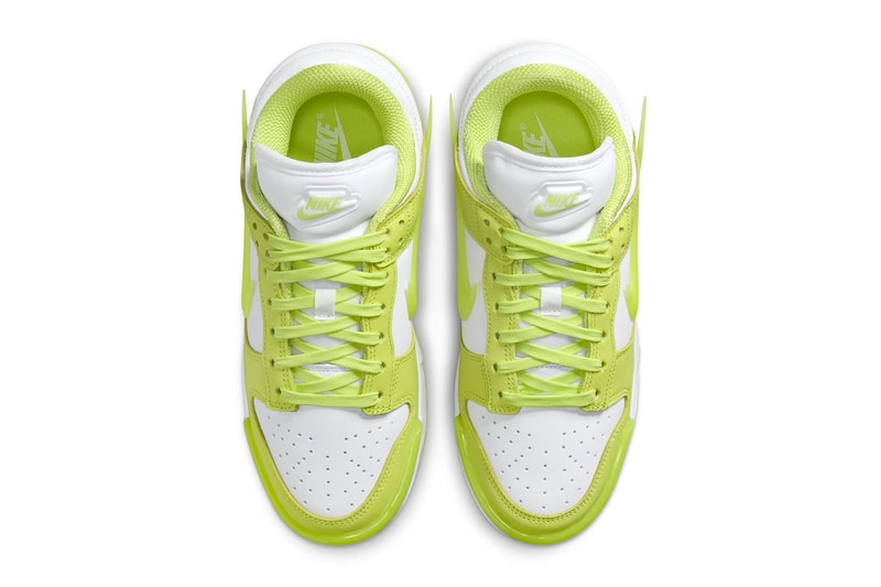 Official Images of the Nike Dunk Low Twist "Lemon Twist" DZ2794-700 holiday 2023 Light Lemon Twist/Light Lemon Twist-White release info sneakers swoosh shoes