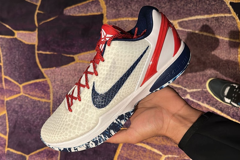 nike kobe 6 protro team usa photos white navy red 