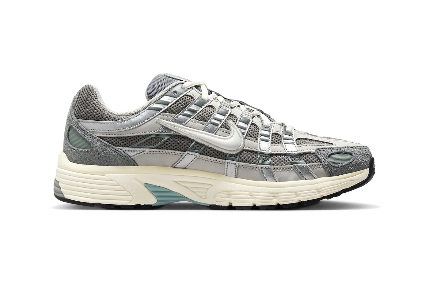 Nike P-6000 "Flat Pewter" Is Set To Arrive by the End of the Year holiday 2023 Flat Pewter/Light Iron Ore-Metallic Silver-White technical shoe runners swoosh