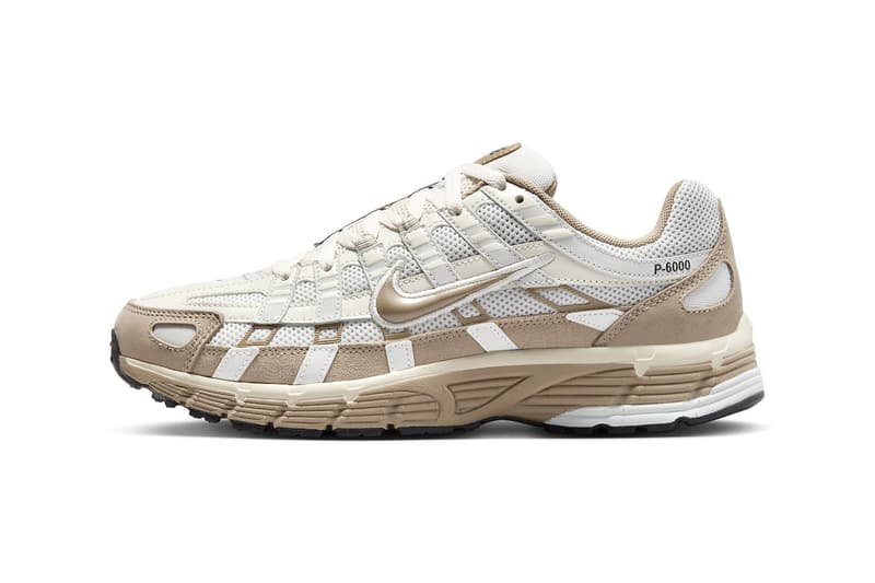 Nike P-6000 "Khaki" Is Arriving Just in Time for Fall FQ8243-025  Photon Dust/Khaki-Light Bone-Pale Ivory-Sail-Baroque Brown running shoe swoosh technical