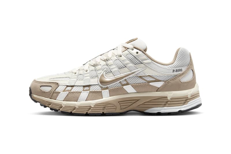 Nike P-6000 "Khaki" Is Arriving Just in Time for Fall FQ8243-025 Photon Dust/Khaki-Light Bone-Pale Ivory-Sail-Baroque Brown running shoe swoosh technical
