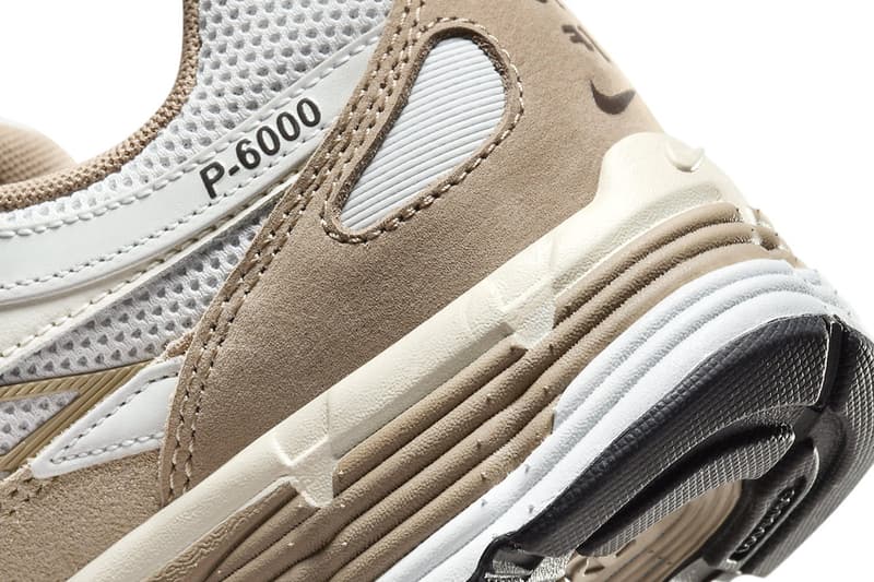 Nike P-6000 "Khaki" Is Arriving Just in Time for Fall FQ8243-025  Photon Dust/Khaki-Light Bone-Pale Ivory-Sail-Baroque Brown running shoe swoosh technical