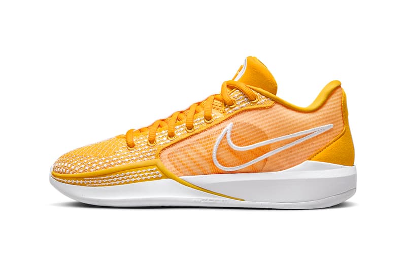 Official Look at the Nike Sabrina 1 "University Gold" FQ3391-700 University Gold/White-University Gold sabrina ionescu wnba basketball new york liberty oregon swoosh shoes sneakers kobe bryant