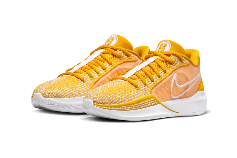 Official Look at the Nike Sabrina 1 "University Gold" FQ3391-700 University Gold/White-University Gold sabrina ionescu wnba basketball new york liberty oregon swoosh shoes sneakers kobe bryant