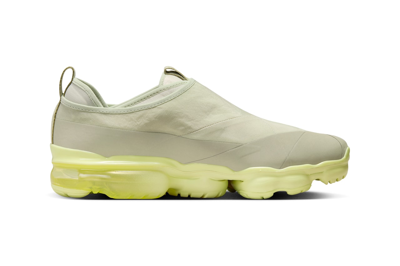 VaporMax Moc Roam Coconut Milk Moccasin Release Info DZ7273-100 Light Stone and Luminous Green date store list buying guide photos price