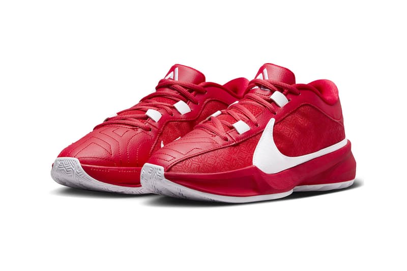 Nike Zoom Freak 5 TB Arrives in "University Red" University Red/White-Black DZ2946-600 fall 2023 giannis antetokounmpo milwaukee bucks nba basketball