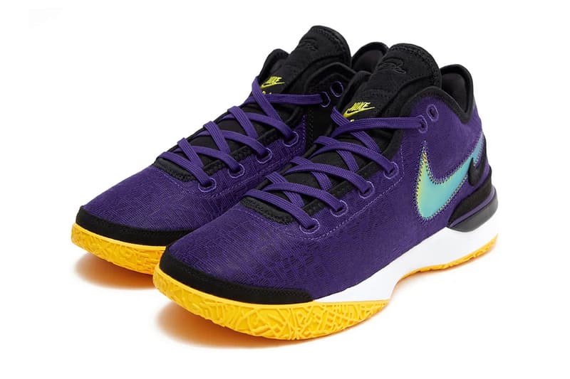 Nike Zoom LeBron NXXT Gen Takes on the Lakers Colorway gold purple lebron james basketball los angeles nba king james lbj