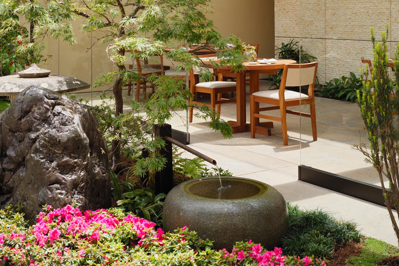 Nobu Hotel Palo Alto Montalba Architects Japanese Garden Lanscaping