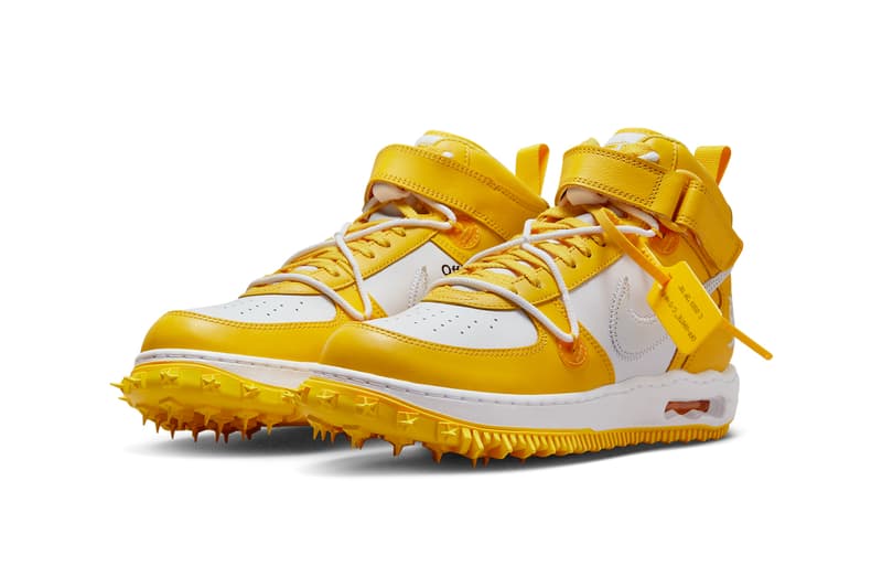 Off-White Nike Air Force 1 Mid SP Varsity Maize Release Date DR0500 101