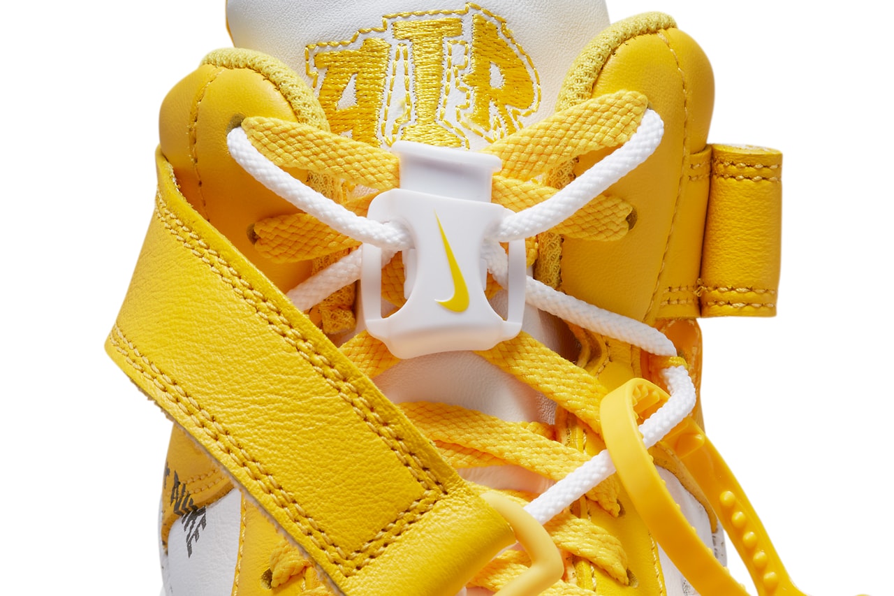 Nike X Off-white Nrg Ru Pro Classic Sports Bra in Yellow
