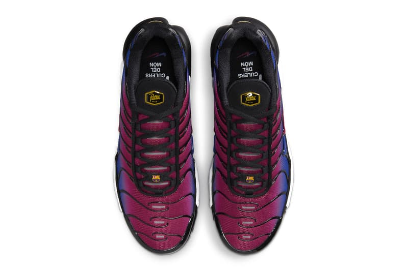 Patta x Nike Air Max Plus "FC Barcelona" Set To Arrive This Holiday Season FN8260-001 Rush Fuchsia/Deep Royal Blue-Black-White sneaker technical shoe