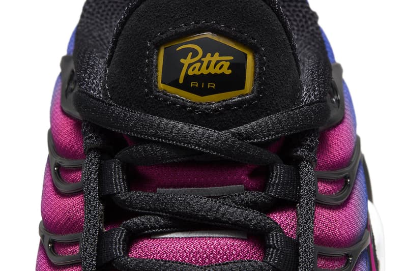 Patta x Nike Air Max Plus "FC Barcelona" Set To Arrive This Holiday Season FN8260-001 Rush Fuchsia/Deep Royal Blue-Black-White sneaker technical shoe