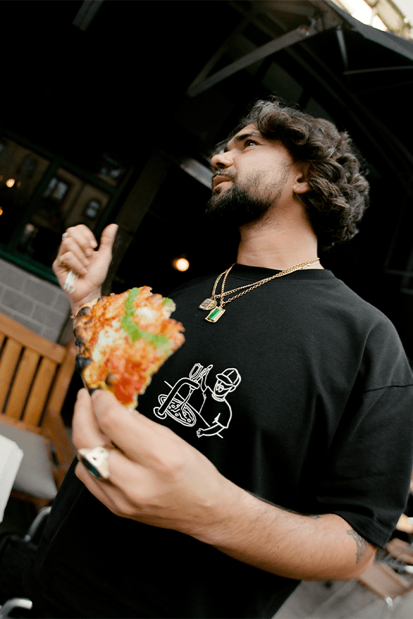 PICANTE Crisp W6 Pizza Collaboration London uk Carl McCluskey streetwear menswear