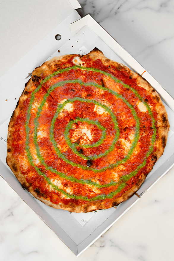 PICANTE Crisp W6 Pizza Collaboration London uk Carl McCluskey streetwear menswear