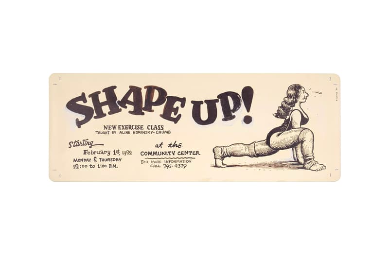 R. Crumb Shape Up! Yoga Mat David Zwirner Platform