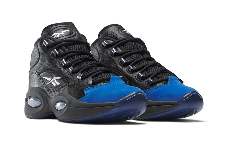 Reebok's Question Mid “Black & Blue” Salutes the OG Color-Blocking of Allen Iverson's Rookie Shoe