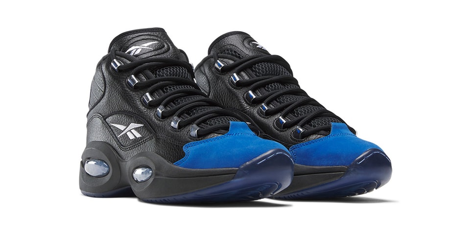 Reebok's Question Mid “Black & Blue” Salutes the OG Color-Blocking of Allen Iverson's Rookie Shoe