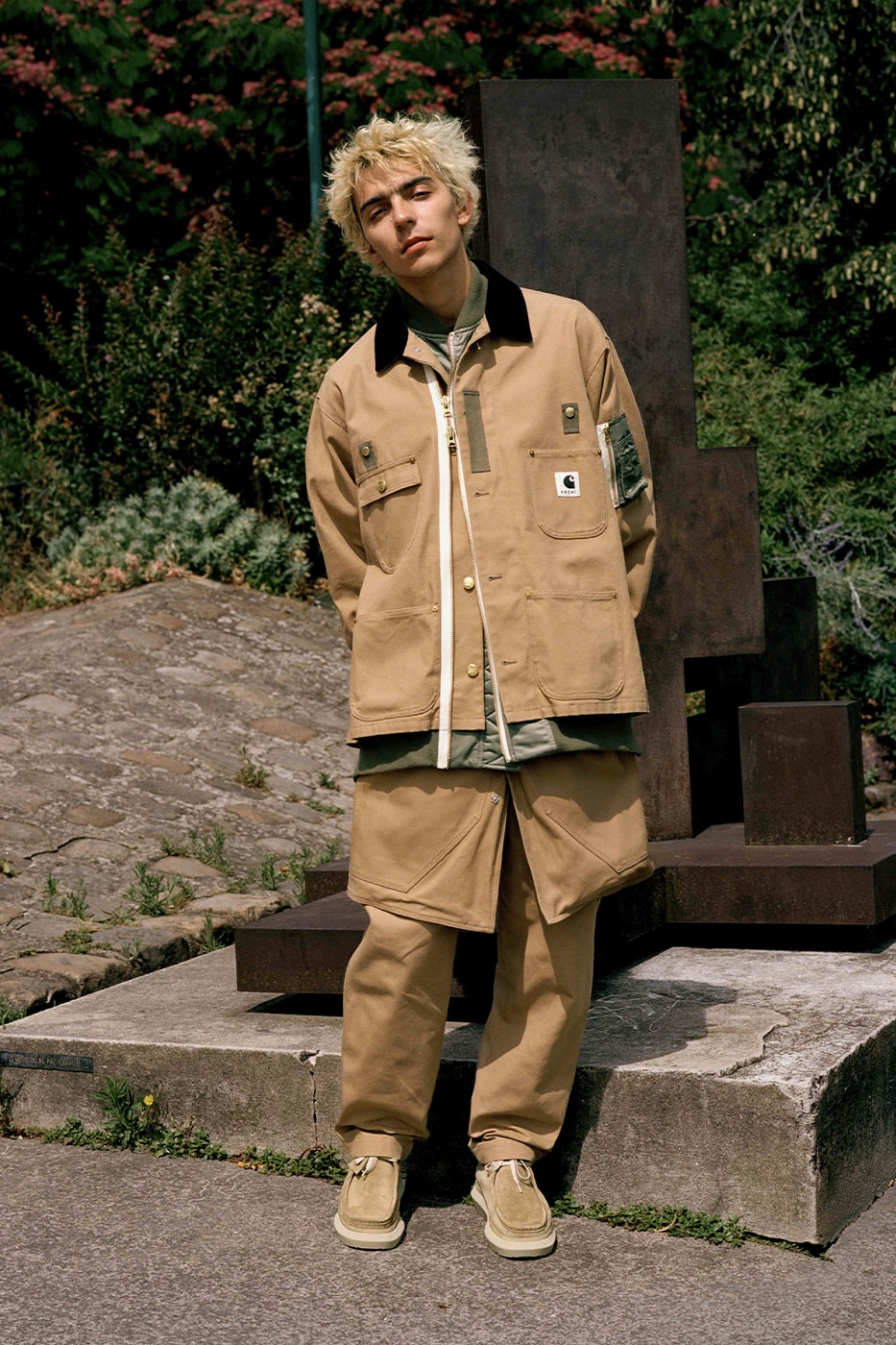 sacai x Carhartt WIP FW23 Collaboration Has Arrived fall winter 2023 chitose abe utilitarian workwear