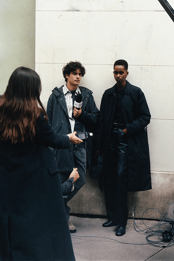 Samsøe Samsøe Fall Winter 2023 Campaign rush hour menswear womenswear
