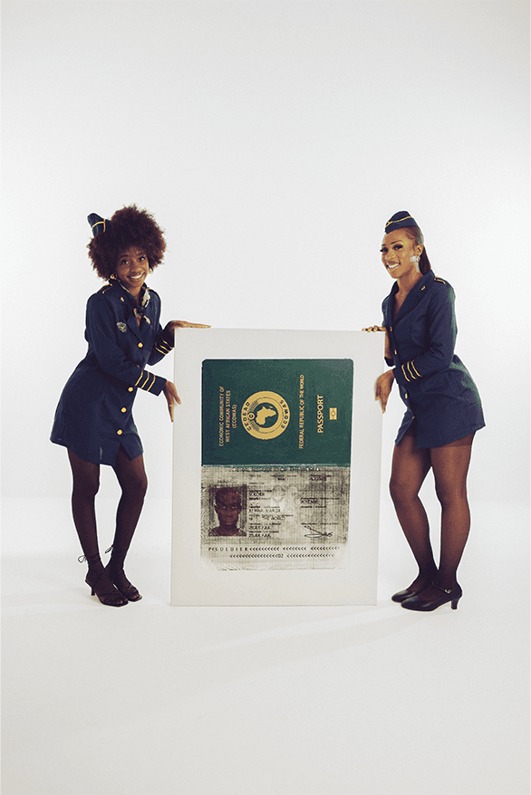 SOLDIER Passport Series paintings photography fashion Lagos Nigeria London artist