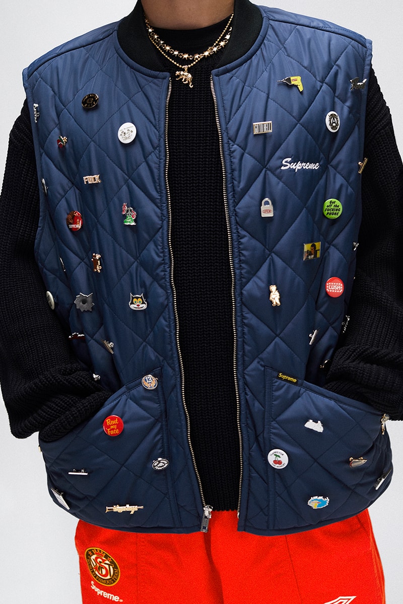 Supreme Fall/Winter 2023 Full Collection Lookbook release fw23 Outerwear, Sweatshirts, Tops, Tees, Bottoms, Hats, Bags and Accessories 