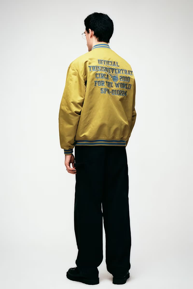 thisisneverthat Takes an Athletic Approach for FW23 collection seoul south kore release lookbook varsity jacket 