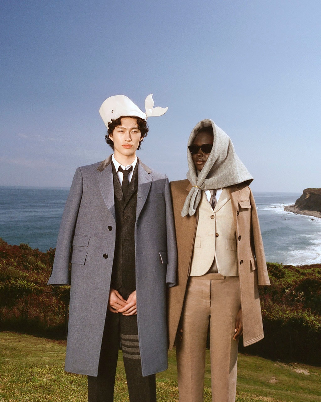 Thom Browne Fall 2023 Campaign Meet Me at the Lighthouse Emma Louise Swanson Images Collection
