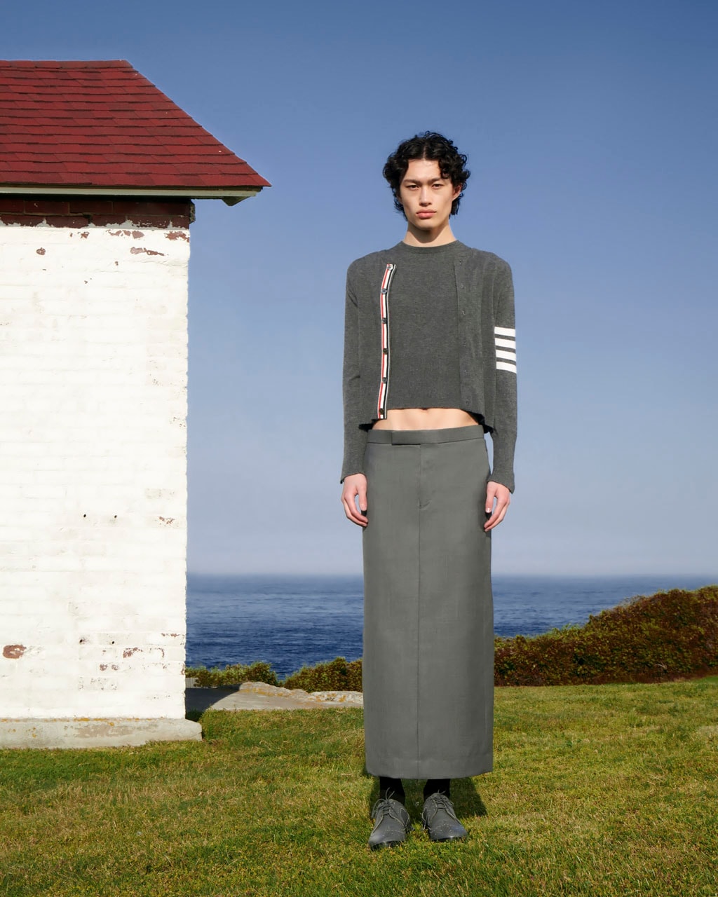 Thom Browne Fall 2023 Campaign Meet Me at the Lighthouse Emma Louise Swanson Images Collection