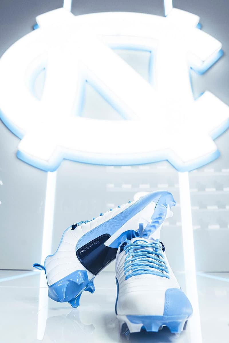 unc air jordan 12 cleat pe football 