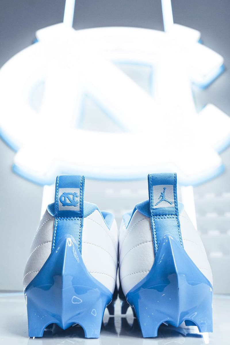 unc air jordan 12 cleat pe football 