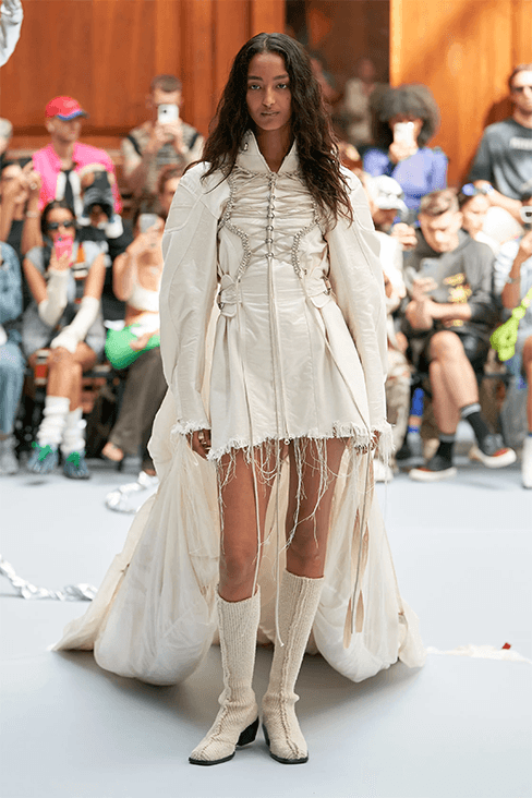 London Fashion Week spring summer 2024 runway show womenswear menswear Daniel lee uk harri British fashion council newgen skepta mains Aaron esh ss Daley Holzweiler matty bovan