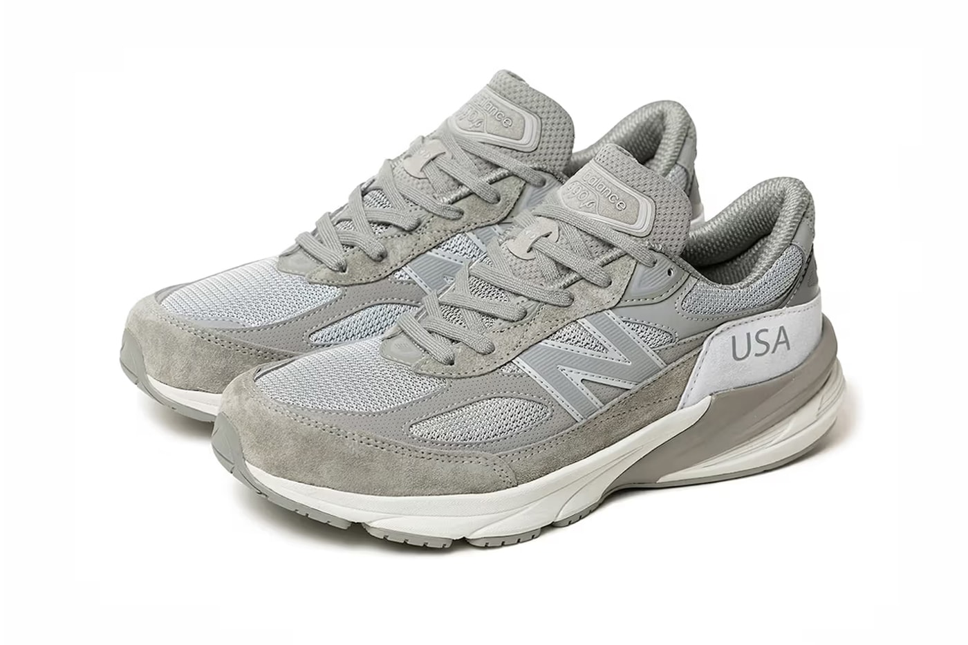 wtaps new balance 990v6 made in usa grey white collaboration official release date info photos price store list buying guide 