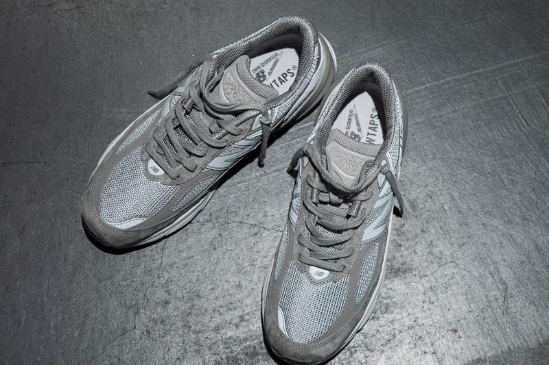 wtaps new balance 990v6 made in usa grey white collaboration official release date info photos price store list buying guide 