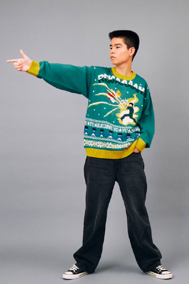 VILLAGE VANGUARD 'Yu Yu Hakusho' Ugly Sweater Info