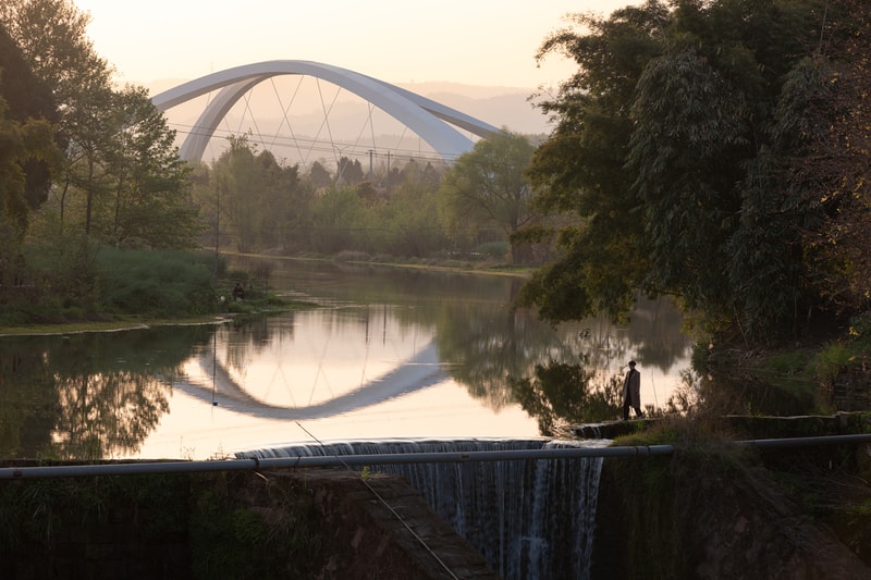 Zaha Hadid Architects Bridge bridge China Jiangxi River design Chengdu West first