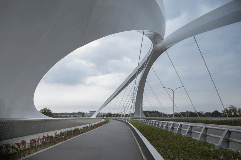 Zaha Hadid Architects Bridge bridge China Jiangxi River design Chengdu West first