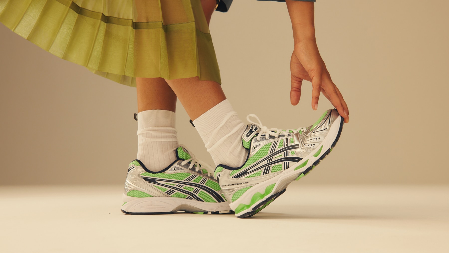 Stylist and Creative Director Juliana Salazar Styles ASICS Gel-Kayano 14s