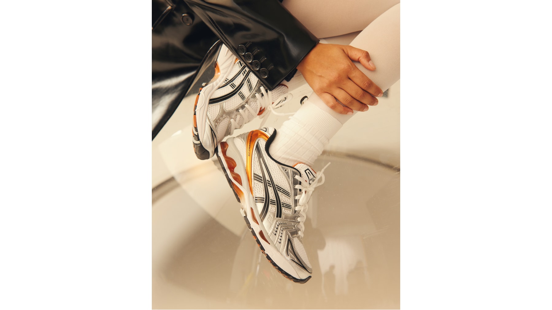 Stylist and Creative Director Juliana Salazar Styles ASICS Gel-Kayano 14s