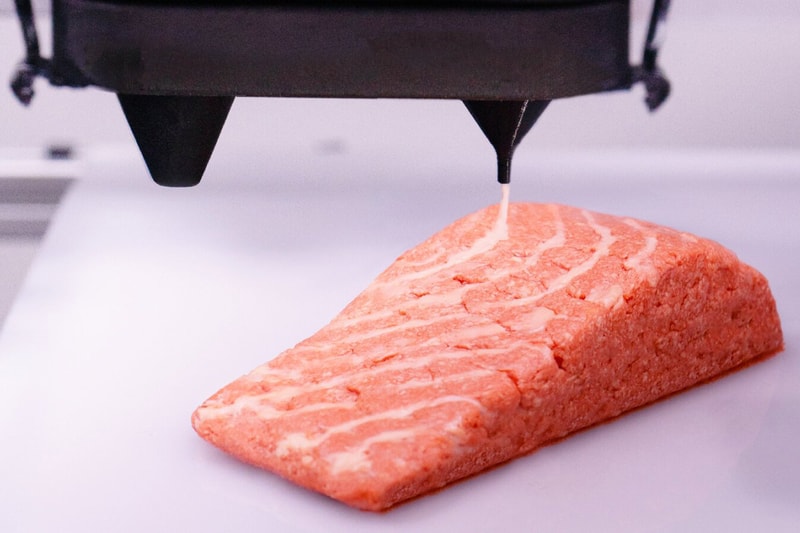 You Can Now Purchase 3D-Printed Salmon vegan revo foods smoked fish vegetarian revo foods mycoprotein omega acid vitamin protein pea tech fish tuna gravlax spread billa supermarket grocery cook made nutrient