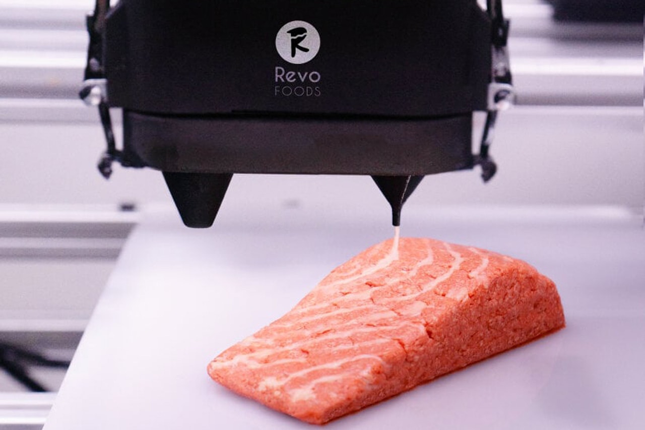 You Can Now Purchase 3D-Printed Salmon vegan revo foods smoked fish vegetarian revo foods mycoprotein omega acid vitamin protein pea tech fish tuna gravlax spread billa supermarket grocery cook made nutrient