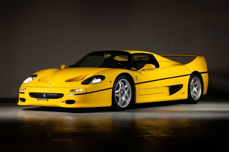 A 1997 Ferrari F50 Heads to Auction Sotheby's Sealed Giallo Modena