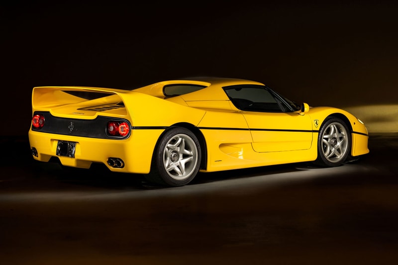 A 1997 Ferrari F50 Heads to Auction Sotheby's Sealed Giallo Modena