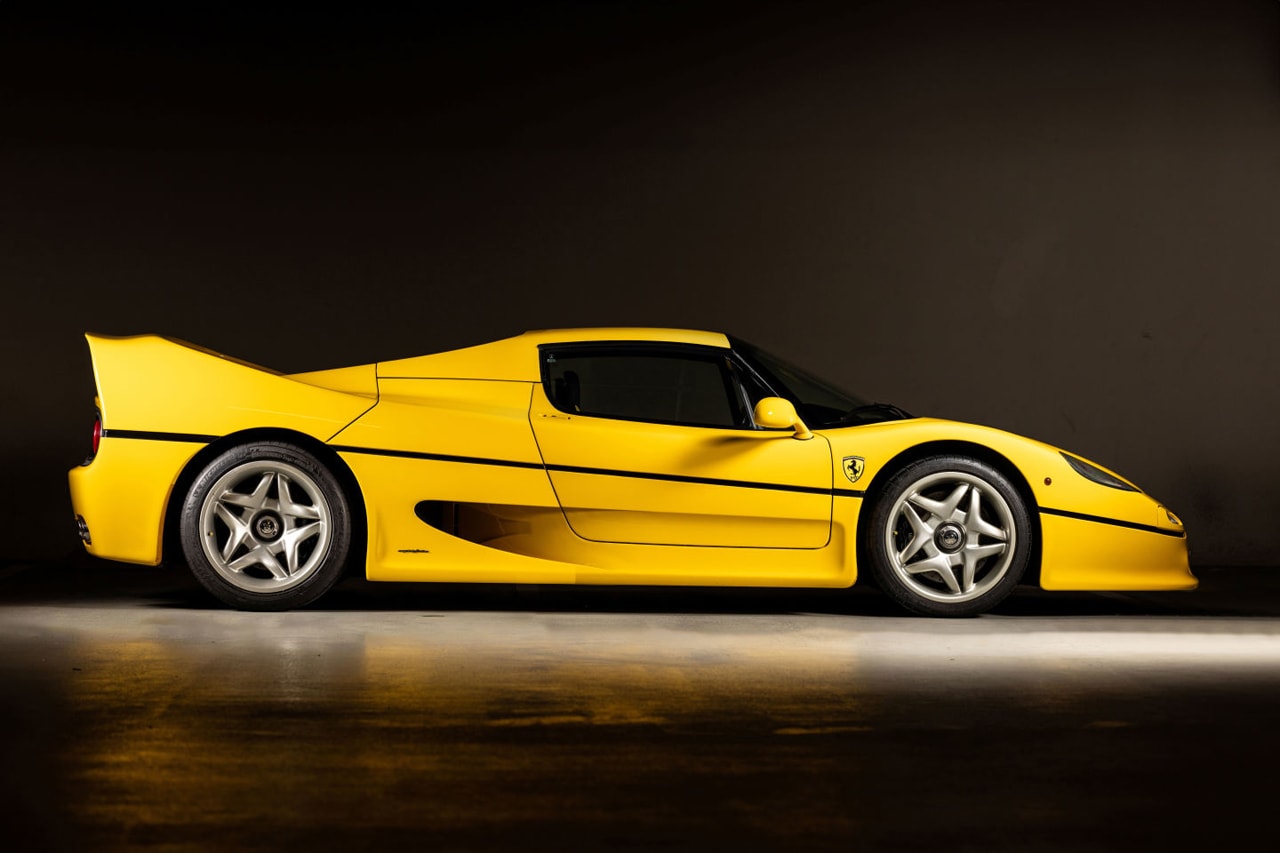 A 1997 Ferrari F50 Heads to Auction Sotheby's Sealed Giallo Modena