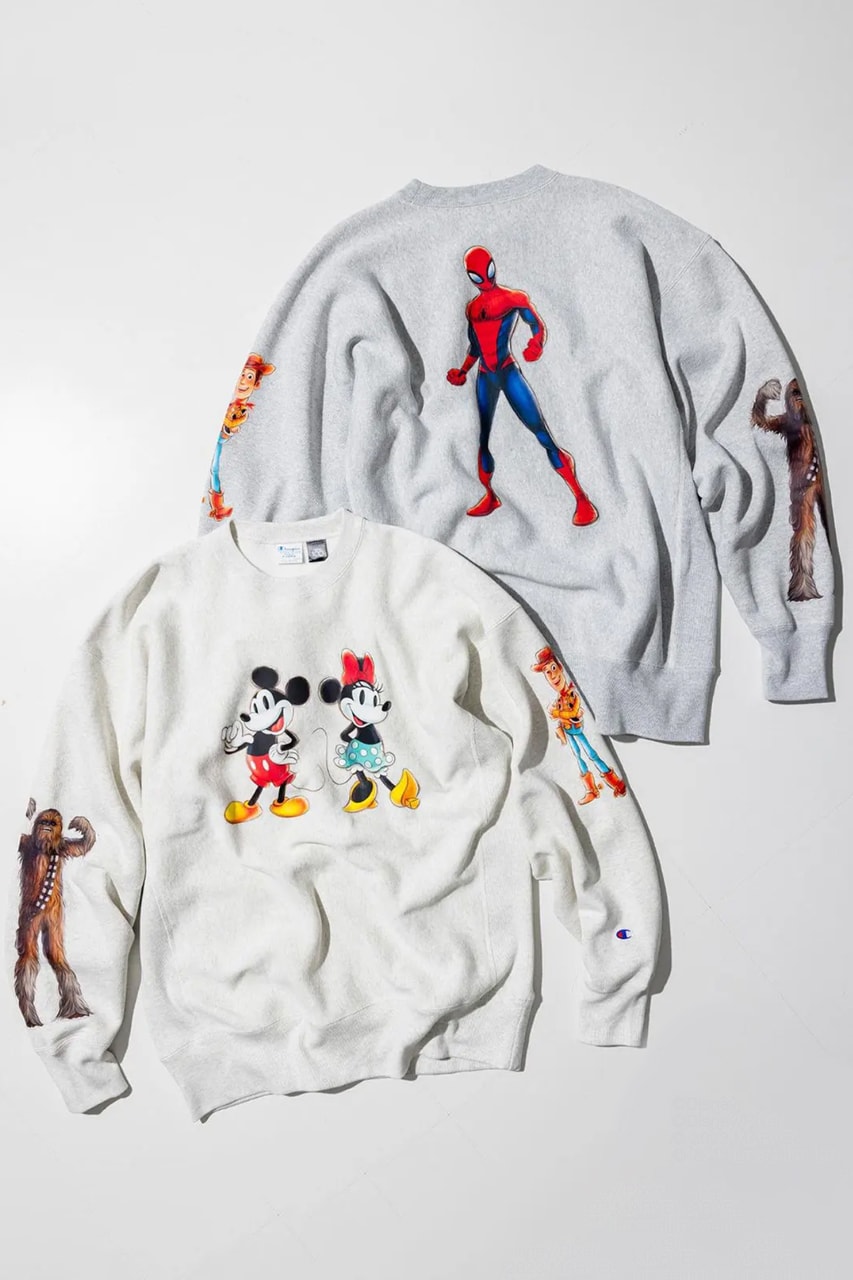 Champion and BEAMS Unite for “Disney 100 Collection” Fashion