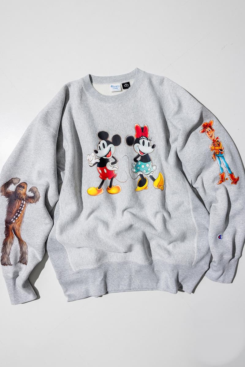 Champion and BEAMS Unite for “Disney 100 Collection” Fashion