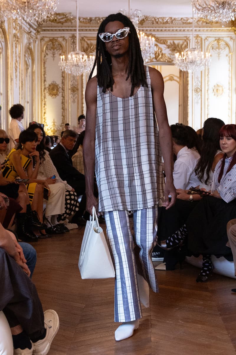 Marni SS24 Is Striped, Stripped and Colorfully Seductive Paris Fashion Week Francesco Risso