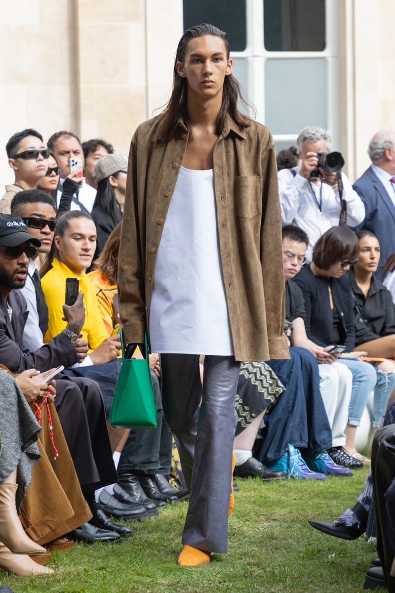 Marni SS24 Is Striped, Stripped and Colorfully Seductive Paris Fashion Week Francesco Risso