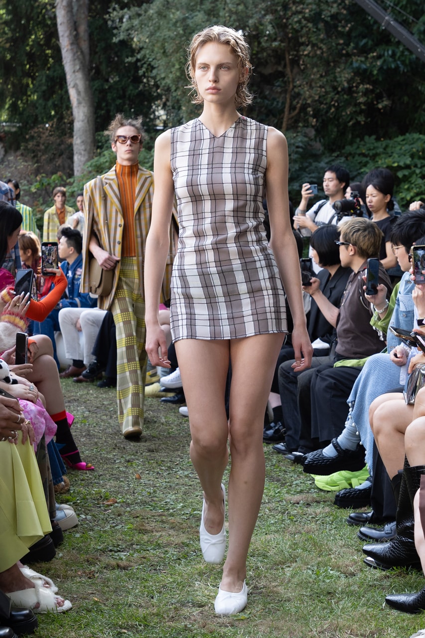 Marni SS24 Is Striped, Stripped and Colorfully Seductive Paris Fashion Week Francesco Risso