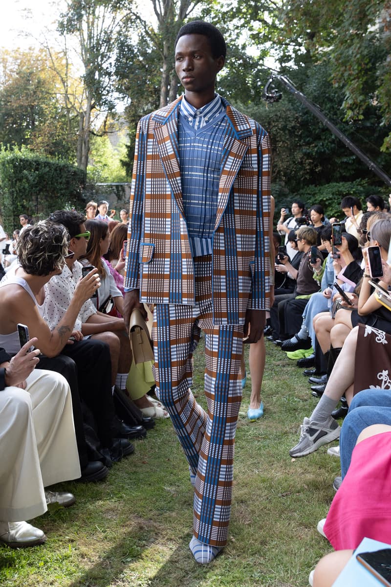 Marni SS24 Is Striped, Stripped and Colorfully Seductive Paris Fashion Week Francesco Risso